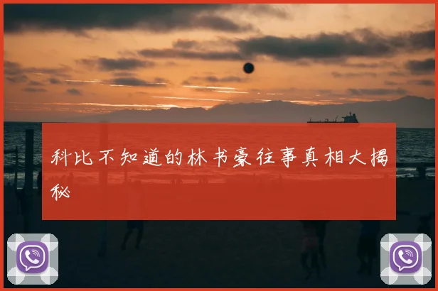 科比不知道的林书豪往事真相大揭秘
